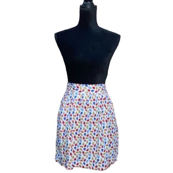 LOFT Outlet Linen Blend Pineapple Colorful Skirt - Women’s Medium - Picture 11 of 12